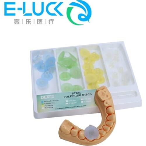 40 Pcs/Set Dental Polishing Discs Finishing And Polishing Discs Gross Spiral Finishing Wheel Disc Mandrel Set