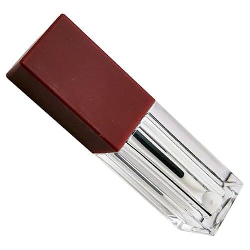 5 ml Gold Bottle Lip Glaze Empty Shell Transparent Bottle Square Matte Lip Gloss Tube