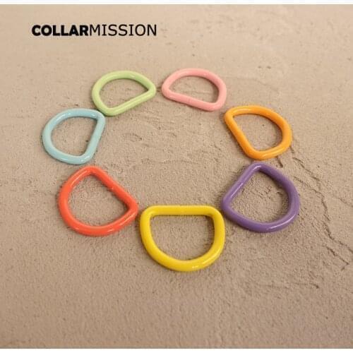 50pcs/lot D ring for 25mm Webbing sewing mountaineering Bag diy dog collar accessory plated D-shaped buckle 7 colours