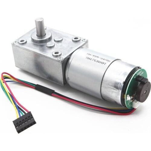 555 encoder geared motor, worm gear motor, 5840-555 encoder worm gear motor