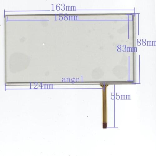 7 inch 163 * 88 GPS navigation peripheral touch screen resistive touch screen bottom right corner of qualifying