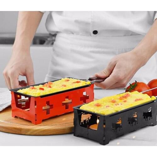 Non-Stick Mini BBQ Cheese Oven Long Handle Baking Pan Tray Grill Kitchen Gadget Easy To Store