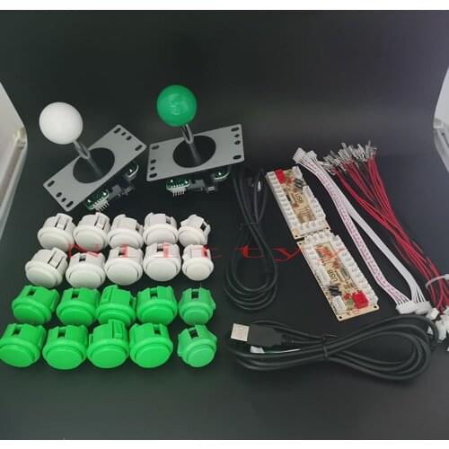 Arcade Joystick DIY Kit Zero Delay Arcade DIY Kit USB Encoder To PC PS3 Arcade Sanwa Joystick and Push Buttons For Arcade Mame