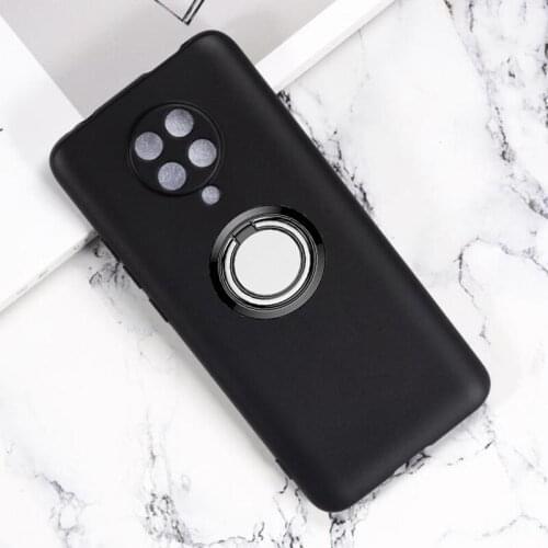 For Redmi K30 Pro Back Ring Holder Bracket Phone Case Cover Phone TPU Soft Silicone Cases for Xiaomi Redmi K30 Pro Zoom