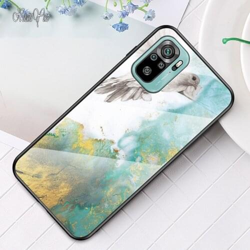 Redmi Note 10 Pro Case XUANYAO Slim Tempered Glass Cover For Xiaomi Redmi Note 10 Case Hard Mirror Soft Edge Cover Redmi Note10S