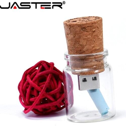 Jaster universal USB2.0 wood Maple drift bottle push pull box w023 USB drive love USB flash drive small gift 16GB 32GB