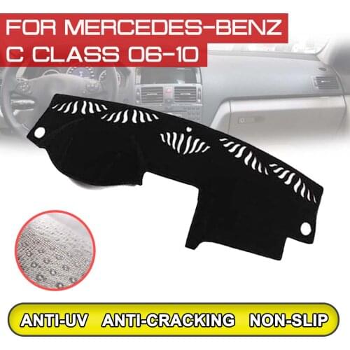 For Mercedes Benz C Class 2006 2007 2008-2010 Car Dashboard Mat Anti-dirty Non-slip Dash Cover Mat UV Protection Shade Sticker