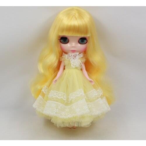 L. Nude Blyth Doll blond hair,fashion doll factory doll Suitable For DIY Change BJD Toy For Girls