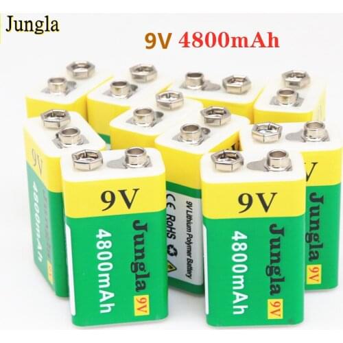 2021 New High Capacity USB Battery 9V4800mAh Li-ion Rechargeable Battery USB Lithium Battery For Toy Remote Control Dropshipping