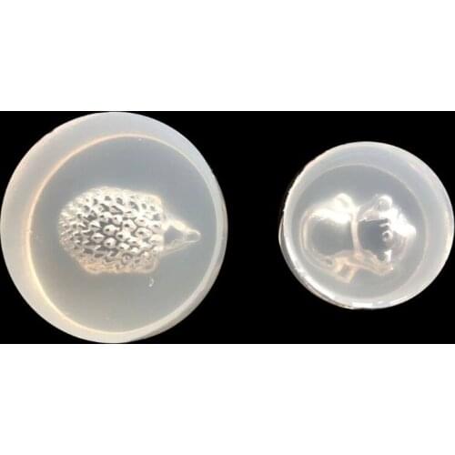 Mini Hedgehog Dog Pendant DIY Silicone Molds Resin Casting Jewelry Making Tools Epoxy Resin