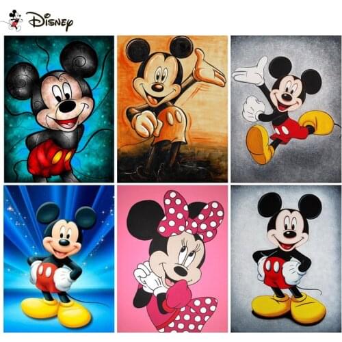 Disney 3D Diamond Painting "Cartoon Mickey Mouse" DIY Full Rhinestones Drill Cross-stitch Kits Square Round Diamond Embroidery