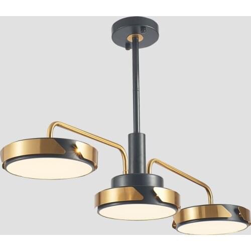Nordic style Black Gold ceiling lighting Bedroom Loft Home indoor lighting living room decor Hanging Light Fixture
