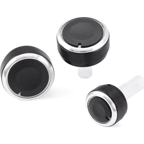 3pcs/Lot For volkswagen VW GOLF 4 Passat B5 Bora Aluminum alloy air conditioning knob AC Knob
