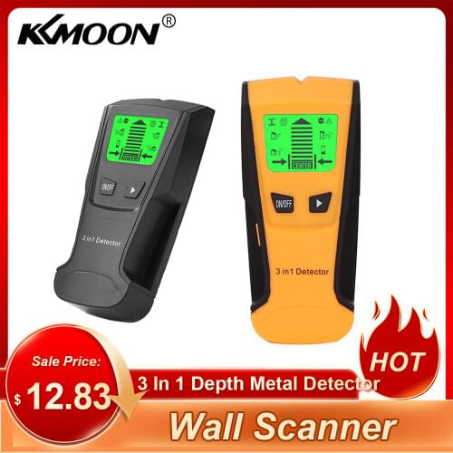 3 In 1 Handheld Professional Depth Metal Detector Pinpointer Stud Finder Wall Scanner Sensor for Wire Detect Metal Seekers