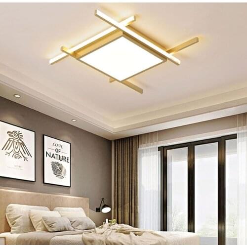 Modern Gold Decorative LED Ceiling Lamp for Dining Living Room Bedroom Hallway Kitchen Nordic Home Inside the House Lighting