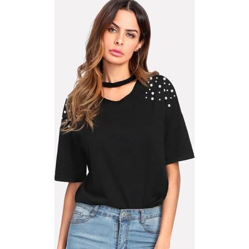 Suofeiman Womens Black Shirts