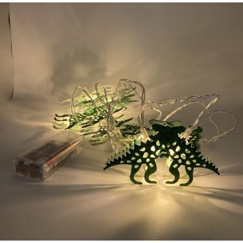 Dinosaur LED String Lights Cartoon Leds Light for Indoor Children Bedroom Garland Curtain Decoration Holiday Party Decors Luces