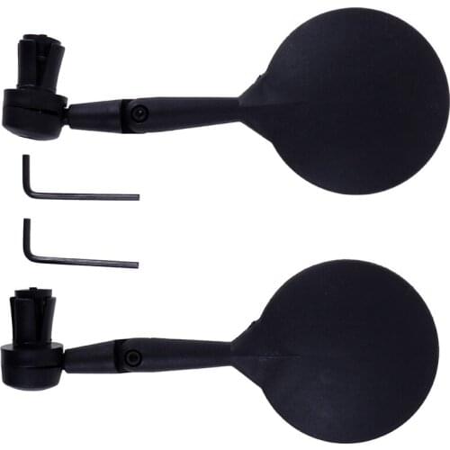 Bicycle Rearview Mirrors Wide-angle Convex Mirror Cycling Silicone Handle