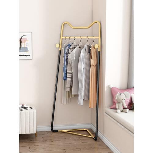 Nordic Bedroom Clothing Store Hangers Simple Modern Household Single-pole Coat Racks Creative Hotel Dormitory Floor Clothes Rack