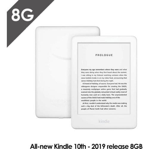 All-new Kindle Black 2019 version, Now with a Built-in Front Light, Wi-Fi 8GB eBook e-ink screen 6-inch e-Book Readers
