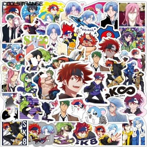10/30/50Pcs SK8 The Infinity Anime Stickers Vinyl Waterproof For Notebook Skateboard Laptop Luggage Guitar Phone For Teens Kids