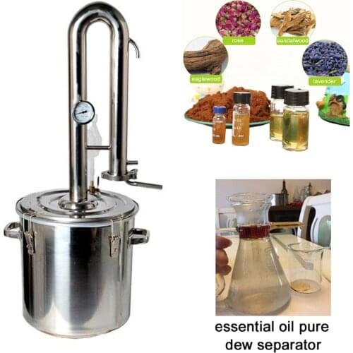 12L Litres 3 Gal New Home Stainless Water Distiller Moonshine Still Brandy Vodka Oil Alcohol White Spirit Grape Wine Making