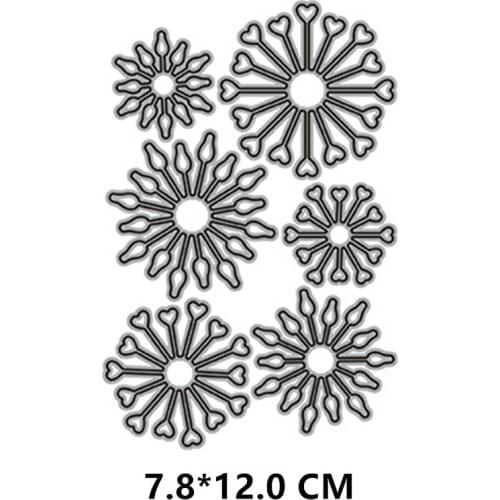 2021 New Flower Stamen Cutting Dies DIY Scrapbooking Embossing Paper Photo Frame Stamps Crafts Template Mould Stencils