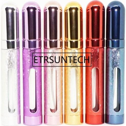 500pcs 12ml 7 Colors Mini Portable Travel Refillable Perfume Atomizer Bottle Perfume Bottle For Spray Scent Pump Housing