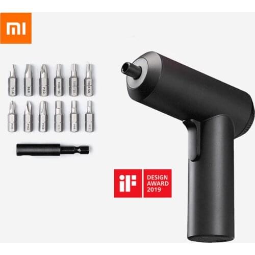 XIAOMI Mijia Cordless Rechargeable Screwdriver 3.6V 2000mAh Li-ion 5N.m Electric Screwdriver With 12Pcs S2 Screw Bits For home