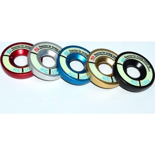 Car Luminous Universal Convenient Portable Durable Fashion Ignition Switch Cover Sticker Alloy For Honda Accord CRV#290115