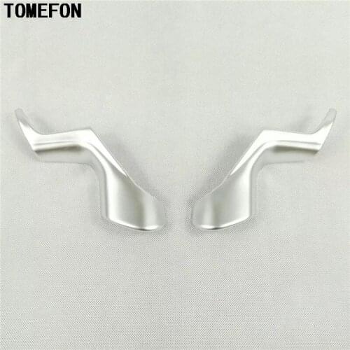 Car Styling For Toyota LC Land Cruiser V8 FJ 200 2008 - 2016 2017 Steering Wheel Protector Cover Trim Chrome Decoration Stickers