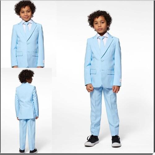 Kids Suit Custom Made Two PieceTuxedos High Quality Boys Suits Notched Lapel Double Button Formal Children Suit