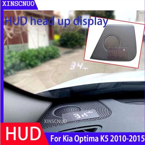 For Kia Optima K5 2010-2017 2018 2019 OBD Car HUD Head Up Display Speedometer Projector Safe Driving Screen Airborne computer