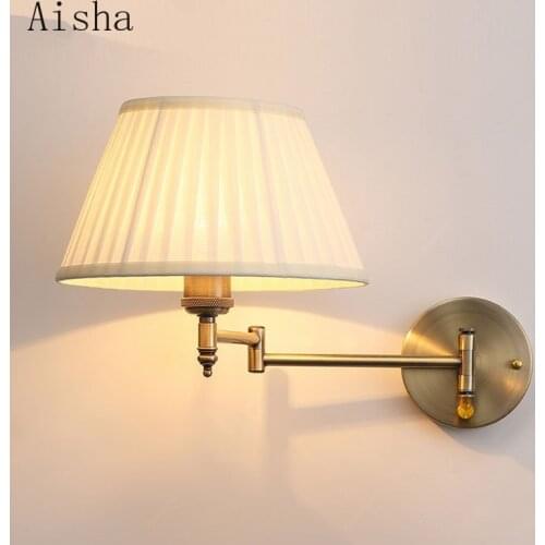 European and American Foldable Rocker Lamp Home Decoration Living Room Flexible Wall Lamp Bedside Mirror Lamp Wall Lamp Led Lamp