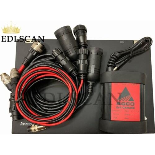 Interface Electronic Diagnostic Tool use for AGCO CANUSB EDT Heavy Duty Agricultural Diagnosis Scanner+T420 Laptop