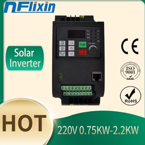 NF9100 Vector Control frequency converter DC 200V-400V to Three-phase 220V solar pump inverter with MPPT control