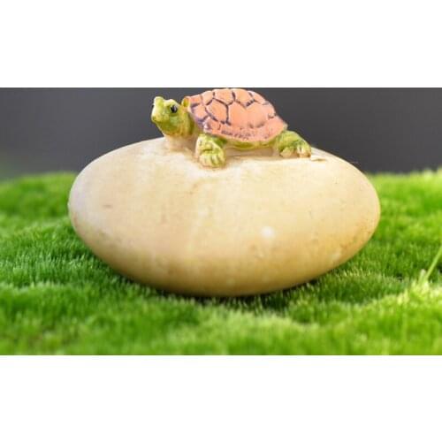 Stone Rock Sea Turtle Tortoise Turtle Small Statue Decoration Accessories Miniature Children Crafts Figurines Home Decoration