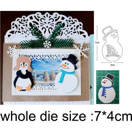 Craft metal cutting dies cut die mold Christmas snowman Scrapbook paper craft knife mould blade punch stencils dies