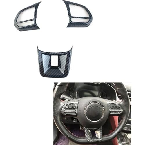 3Pcs/Set ABS Car Steering Wheel Button Cover Sticker Interior Decoration for MG5 MG6 MG HS ZS Car Styling