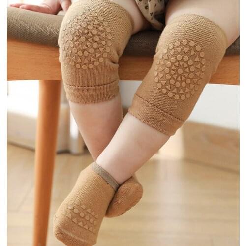 0-3year Babies Non-slip Baby Knee Pads Girls Boy Support Protector Crawling Elbow Knee Pad Terry Thick Breathable Warmer Cotton