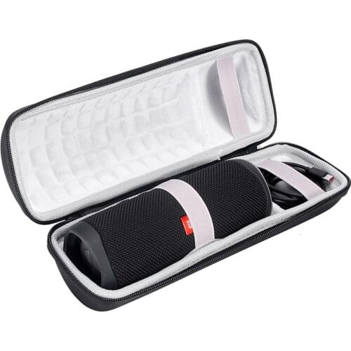 New Hard Travel Carry Column Cases Pouch Cover Bag for JBL Flip 5 Flip5 Wireless Bluetooth Speaker Extra Space For Plug&Cables