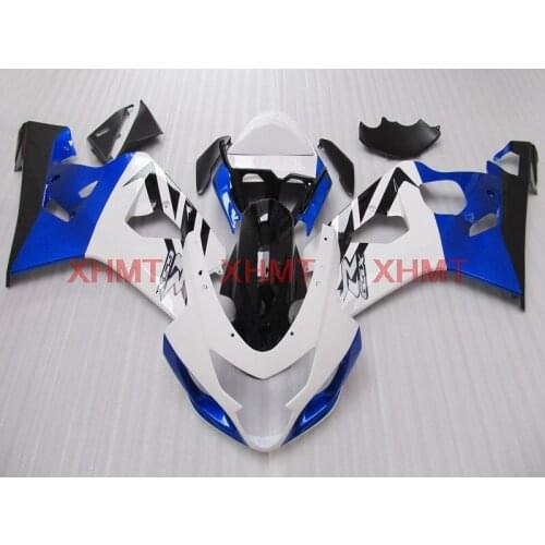 For GSXR600 2004 - 2005 K4 Full Body Kits for Suzuki GSXR600 2004 Abs Fairing for Suzuki GSXR600 05 White Blue Body Kits