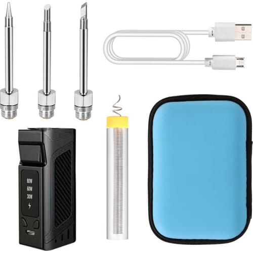 40W 80W 100W adjustable digital display battery-powered soldering iron USB charging with soldering wire wireless charging solder