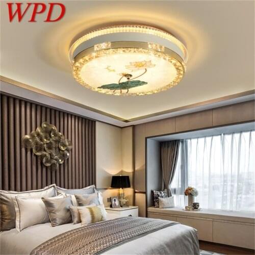 WPD Contemporary Ceiling Light LED Creative Crystal Lamp Fixtures Home For Bed Room Decoration