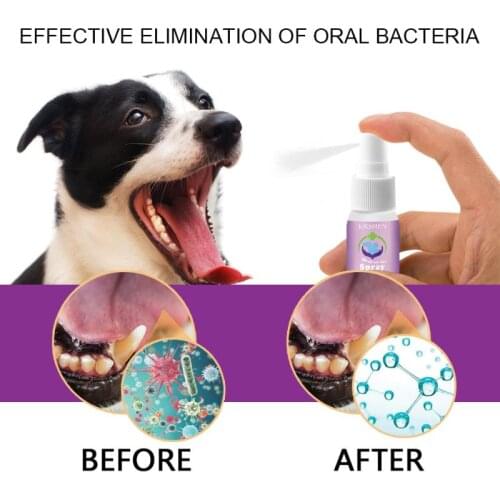 50ml Pet Spray Eliminate Bad Dog Cat Mouth Teeth Clean Breath Bad Naturally Fights Plaque Tartar & Gum Disease Dog Accessories
