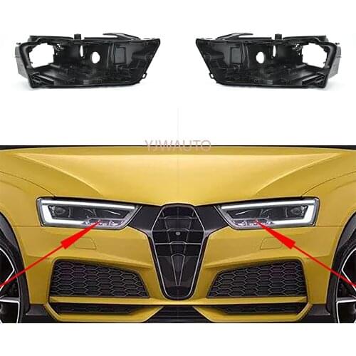 LED Headlight Base For Audi Q3 2016 2017 2018 Headlamp House Car Rear Base Front Auto Headlight Back House