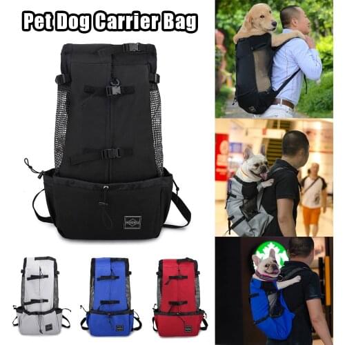 Breathable Dog Backpack For Small Medium Large Dogs Outdoor Pet Travel Dog Carrier Bag For Large Golden Retriever Bulldog Bags