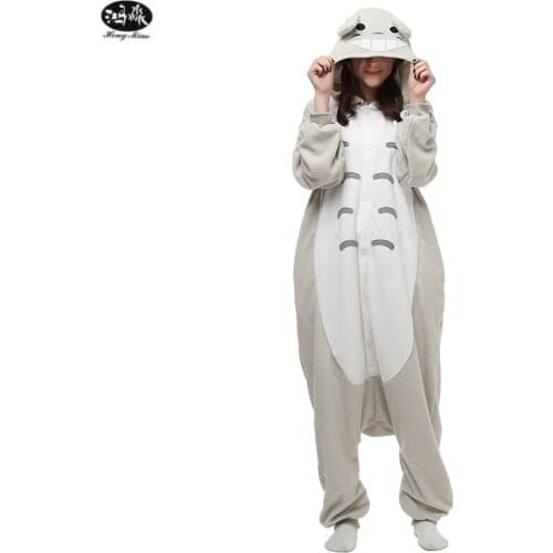 Adult Animal Cartoon Onesie Pajamas Totoro Koala Couple Unisex Pajama Sets Men Women Costume Polar Fleece Pyjama