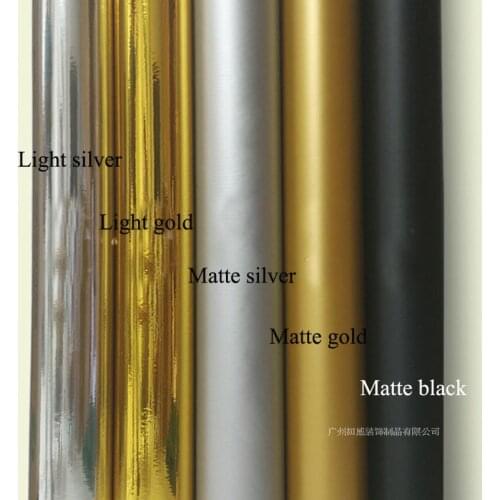 Thickened Light and Matte Gold Silver Metallic Mirror Stickers Retrea Color Film Furniture Refurbished Stickers Sticky Lettering