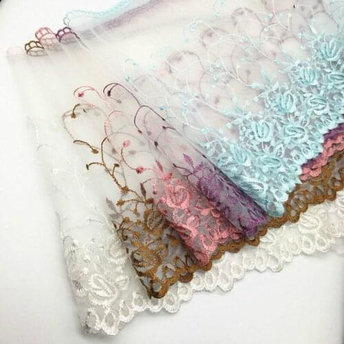 14 yards per bag wide26 cm lacemesh embroidery skirt and hem bedside hand-made auxiliary material curtain lace trim